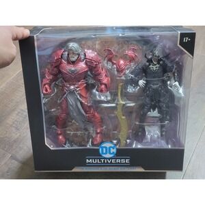 McFarlane DC Multiverse The Merciless & The Batman Who Laughs Knight Armor 2Pack